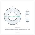 Rubber Washer 15/16" OD x 1/2" ID x 1/16" Thick - washer spec diagram