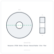 Rubber Washer 2-3/4" OD x 3/4" ID x 1/2" Thick - washer spec diagram