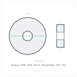 Rubber Washer 2-3/4" OD x 3/4" ID x 3/32" Thick - washer spec diagram